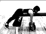 Dumbbell Lying Row