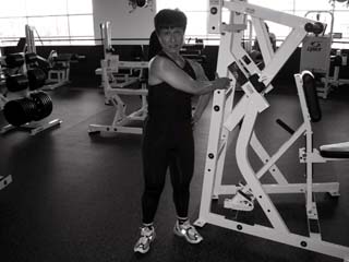 Fixed Bar Side Deltoid Stretch