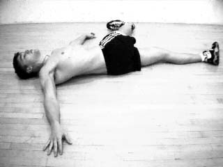 Lying Crossover Stretch