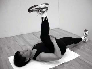Lying Single Leg Hamstring Stretch