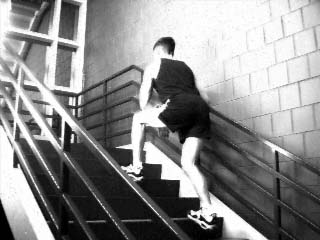 Step Bent Knee Calf Stretch