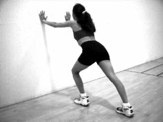 Wall Straight Leg Calf Stretch