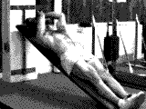 Weighted Incline Leg Raise